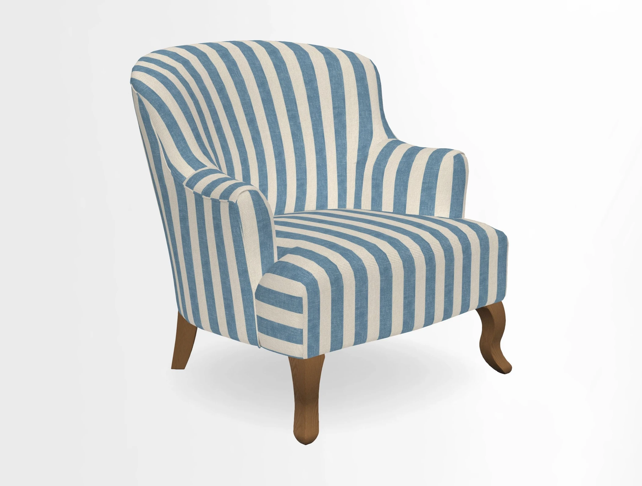 Grassington Chair in Floral Linen Lily Pad Vermillion