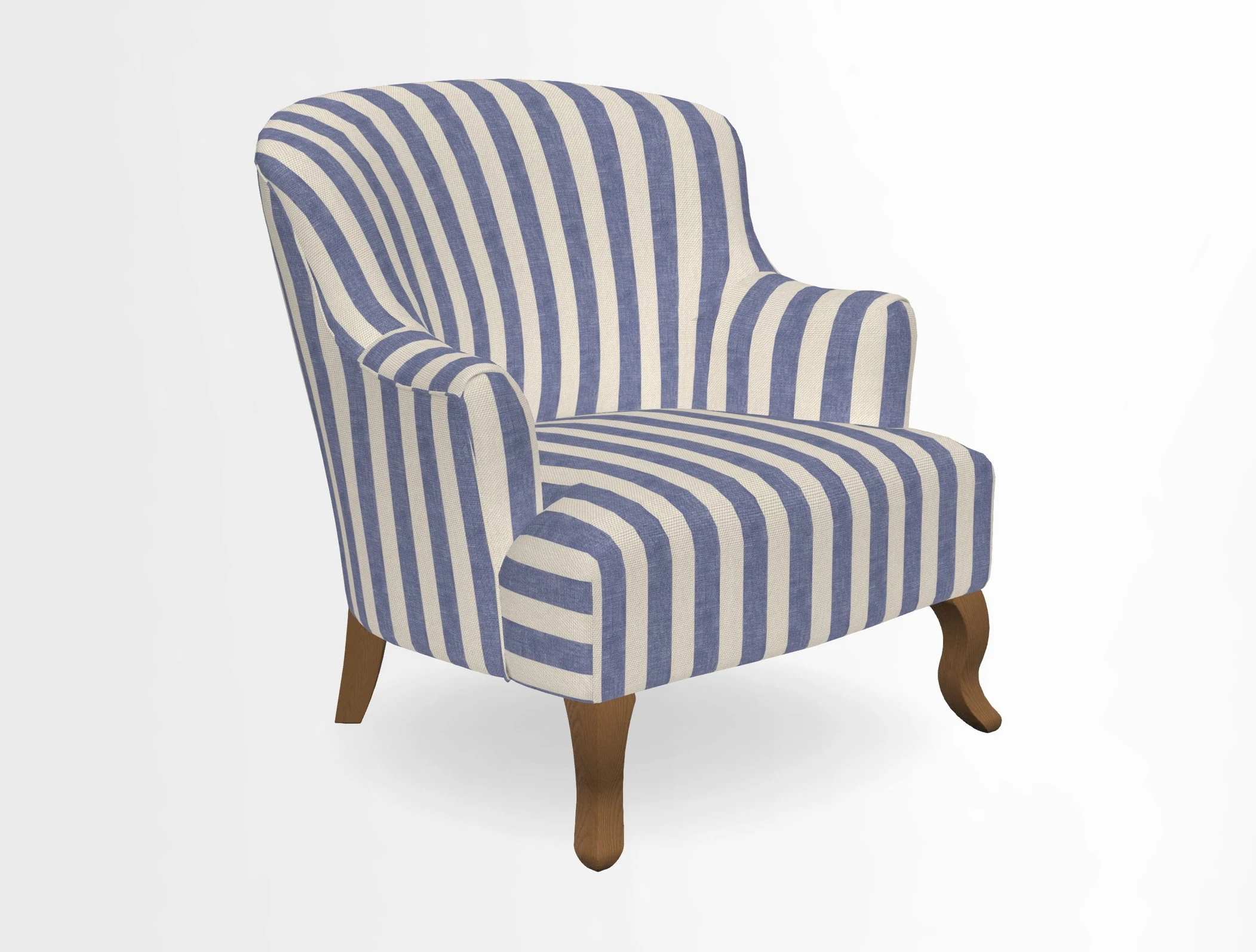 Grassington Chair in Floral Linen Lily Pad Vermillion