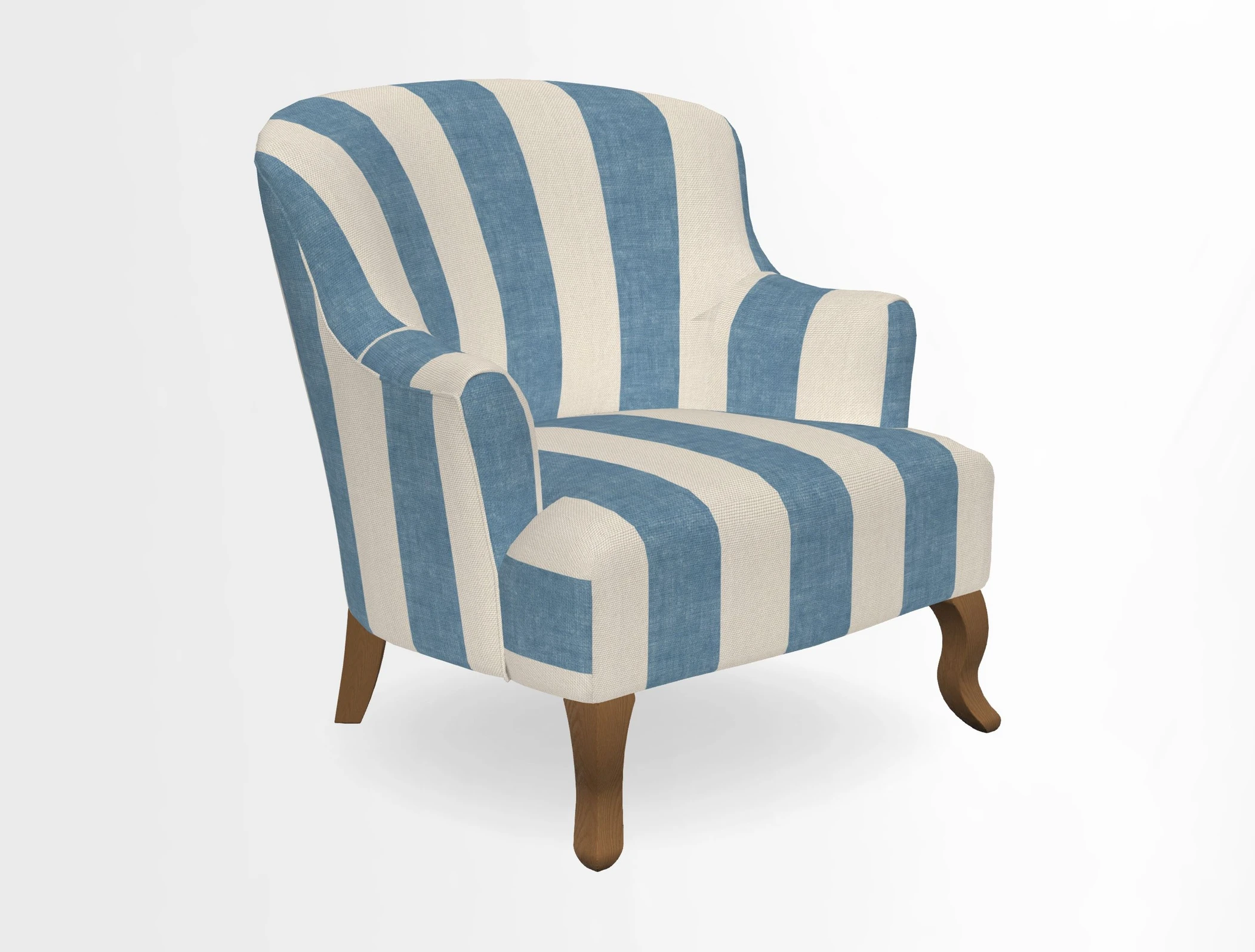 Grassington Chair in Floral Linen Lily Pad Vermillion