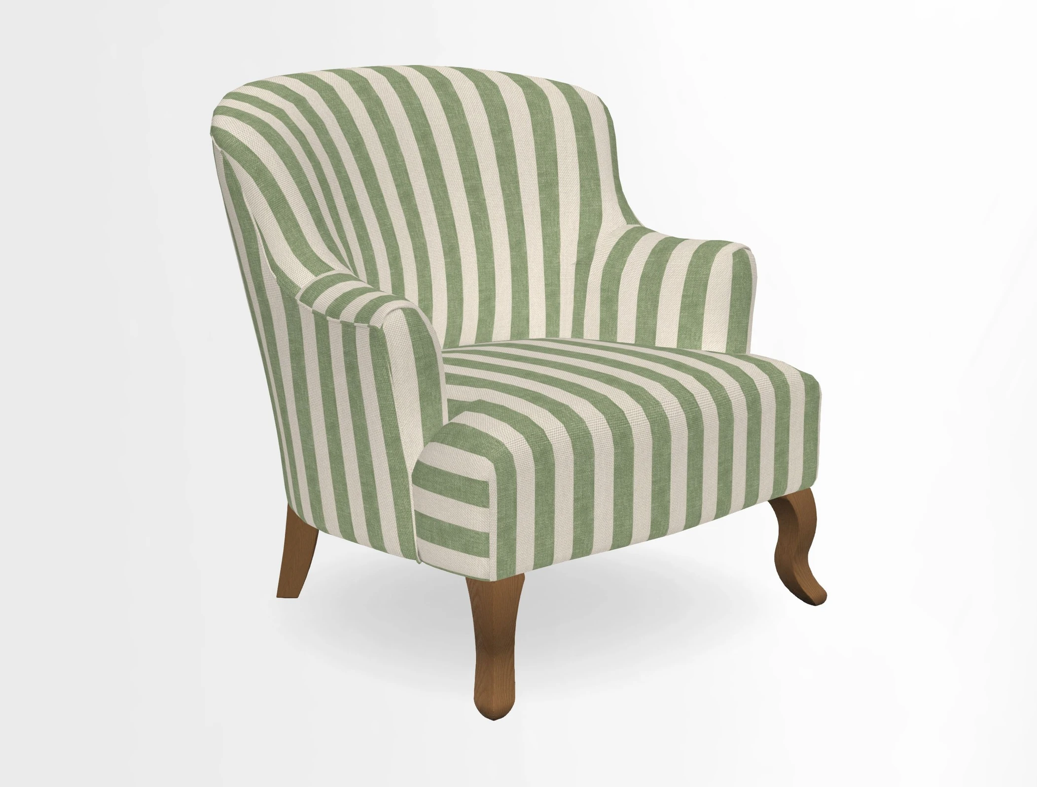 Grassington Chair in Floral Linen Lily Pad Vermillion