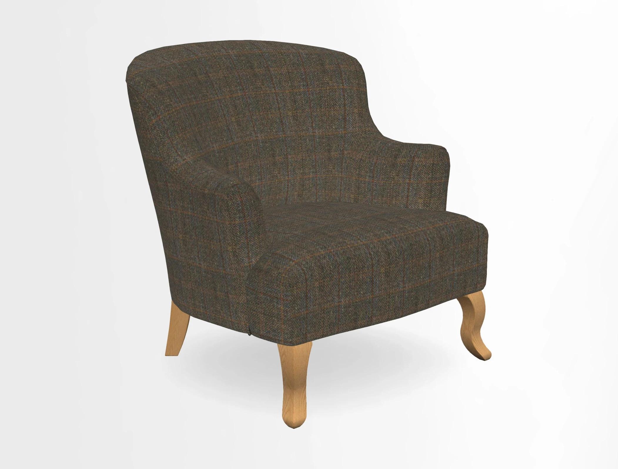Grassington Chair in Floral Linen Lily Pad Vermillion