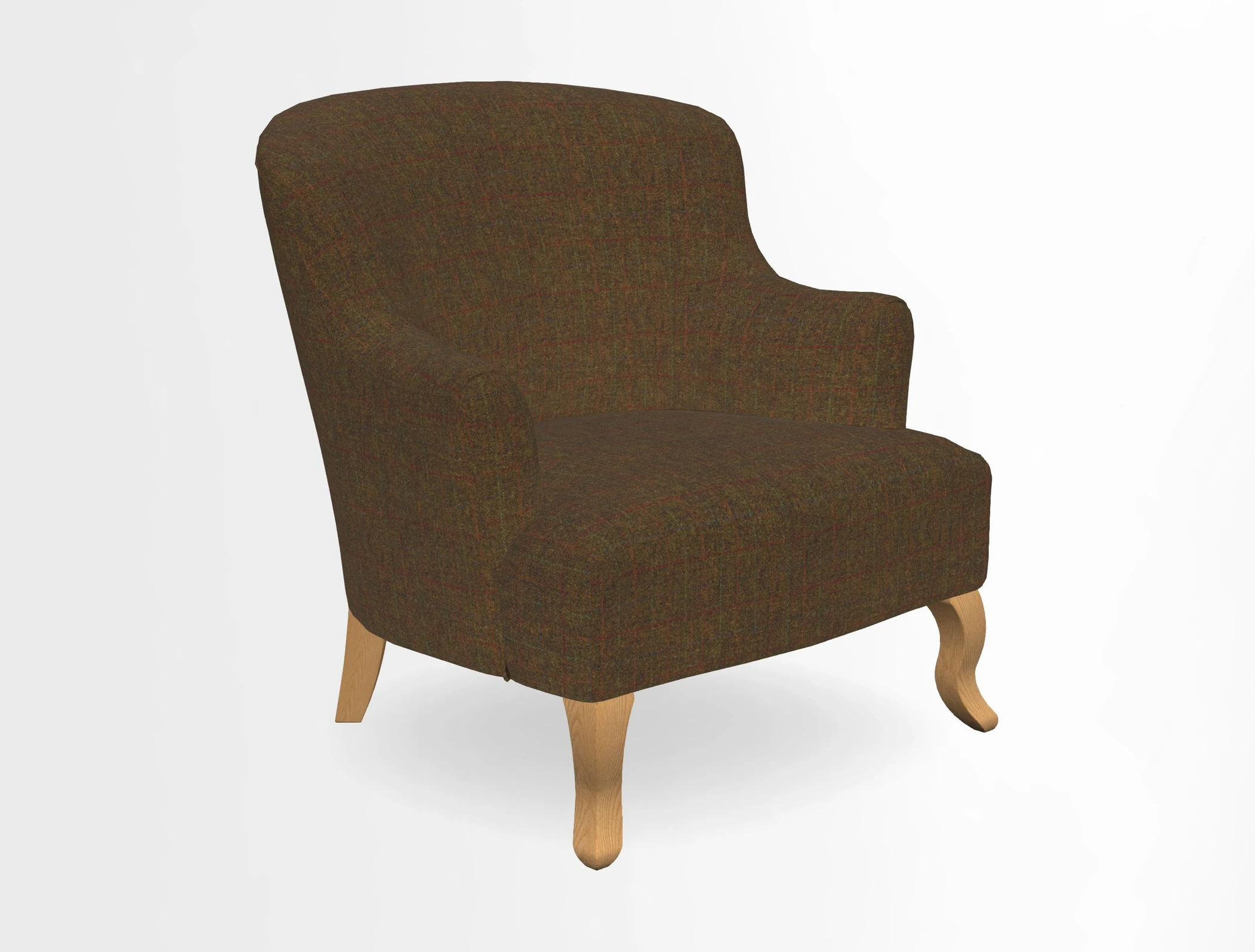 Grassington Chair in Floral Linen Lily Pad Vermillion