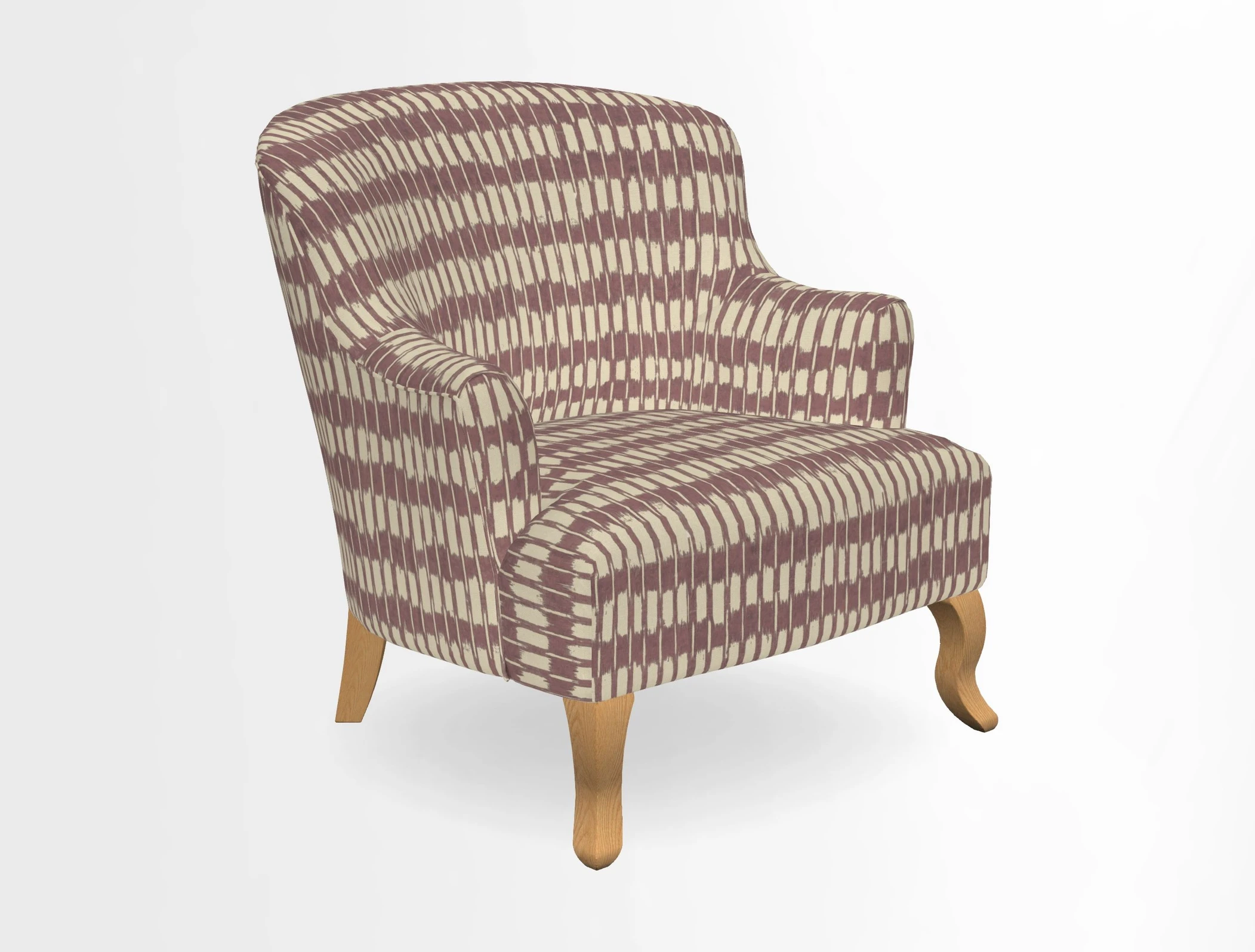 Grassington Chair in Floral Linen Lily Pad Vermillion