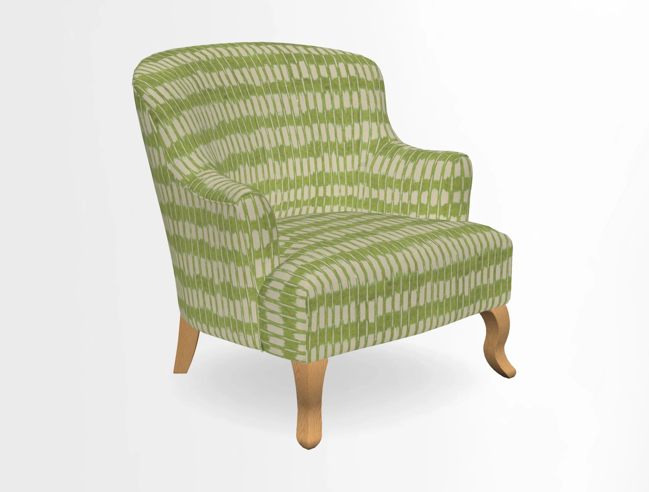 Grassington Chair in Floral Linen Lily Pad Vermillion