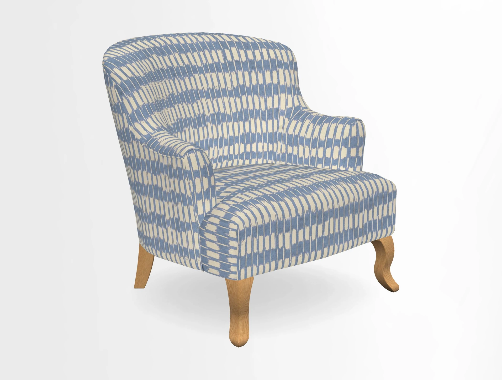 Grassington Chair in Floral Linen Lily Pad Vermillion