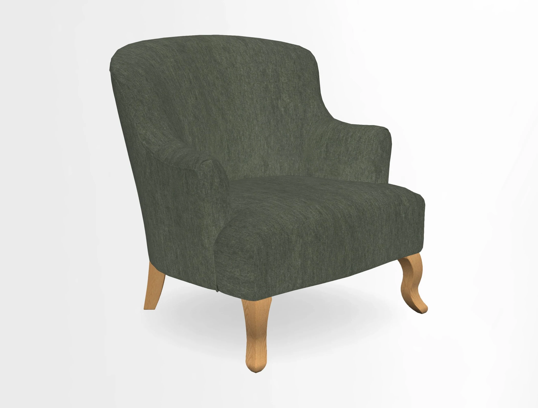 Grassington Chair in Floral Linen Lily Pad Vermillion