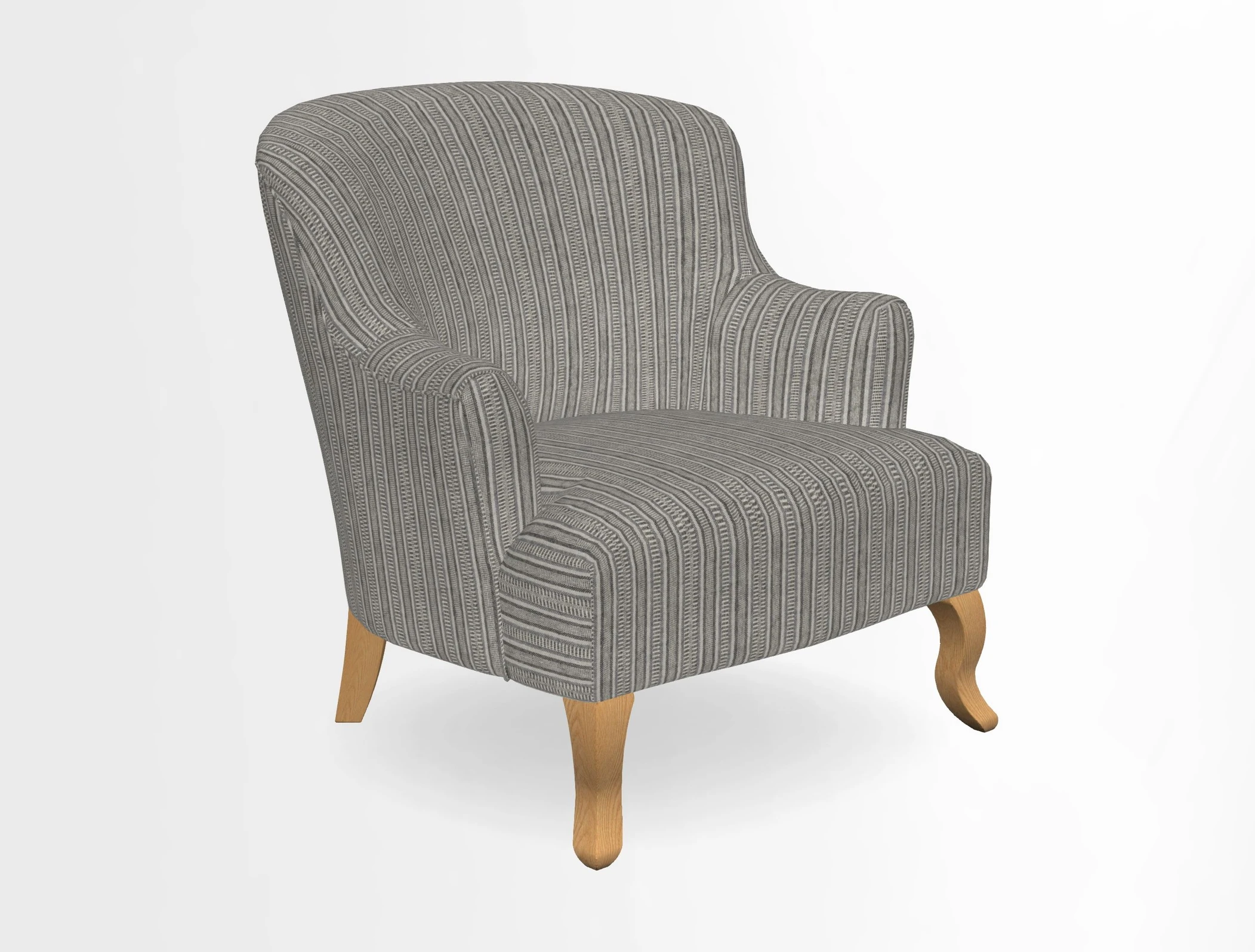 Grassington Chair in Floral Linen Lily Pad Vermillion