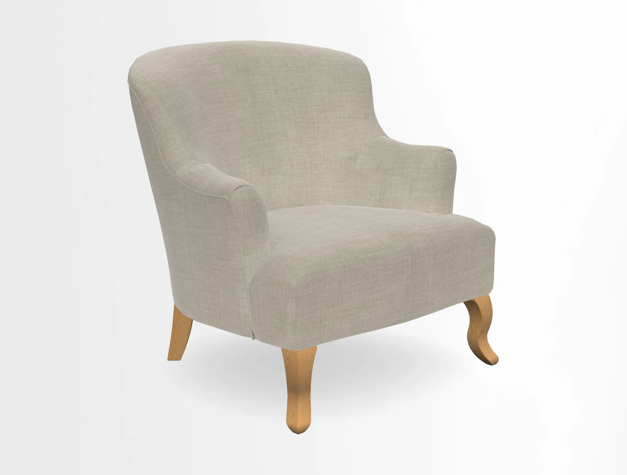 Grassington Chair in Floral Linen Lily Pad Vermillion