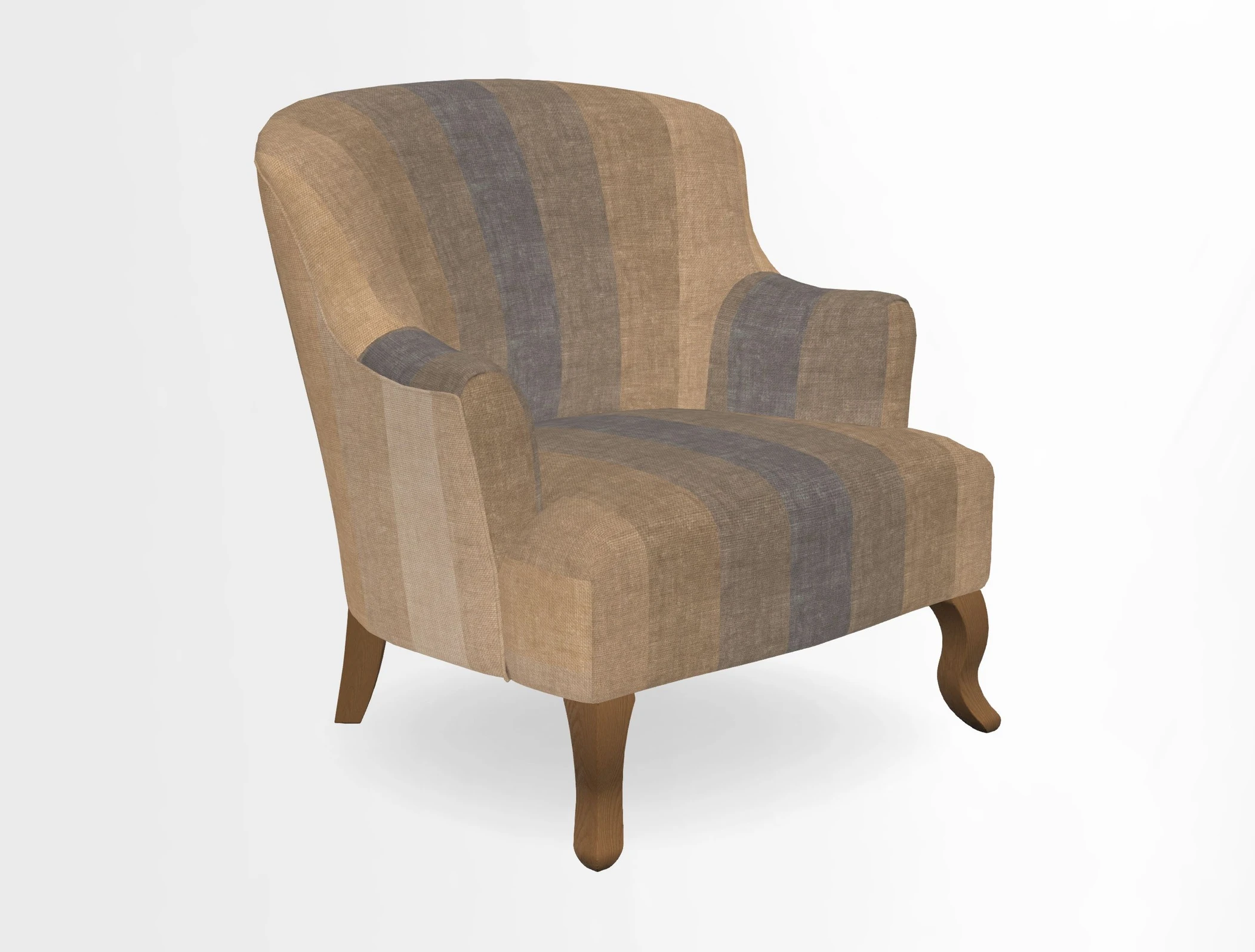 Grassington Chair in Floral Linen Lily Pad Vermillion