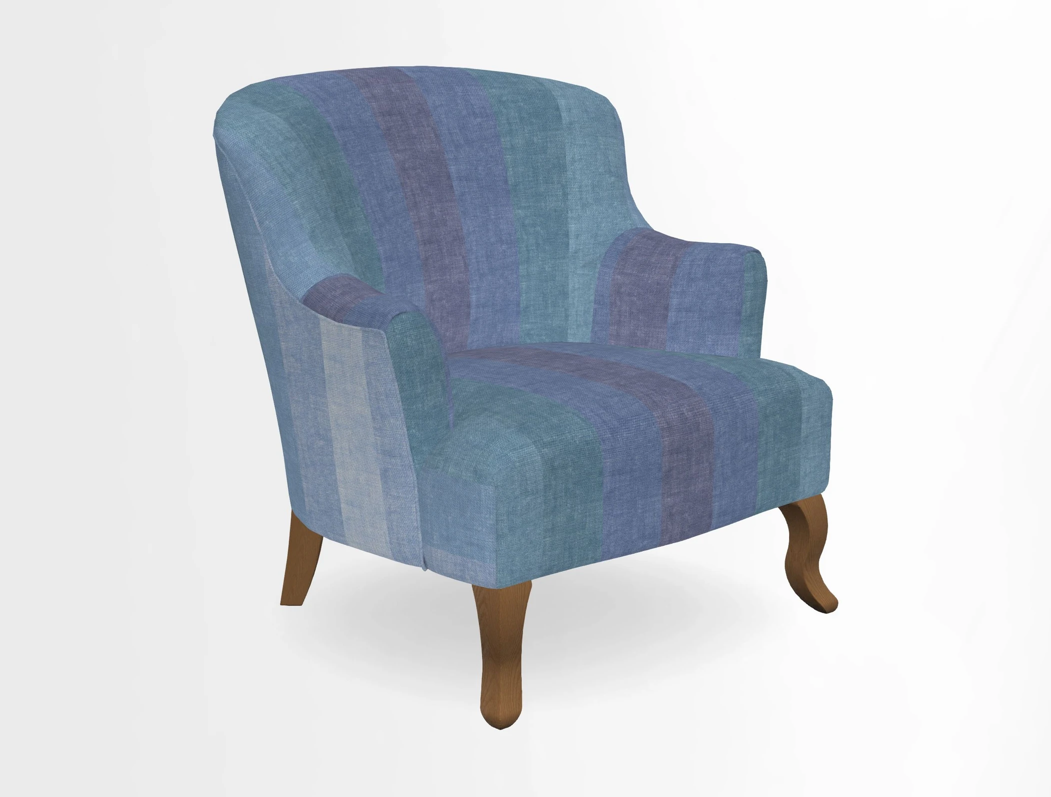 Grassington Chair in Floral Linen Lily Pad Vermillion