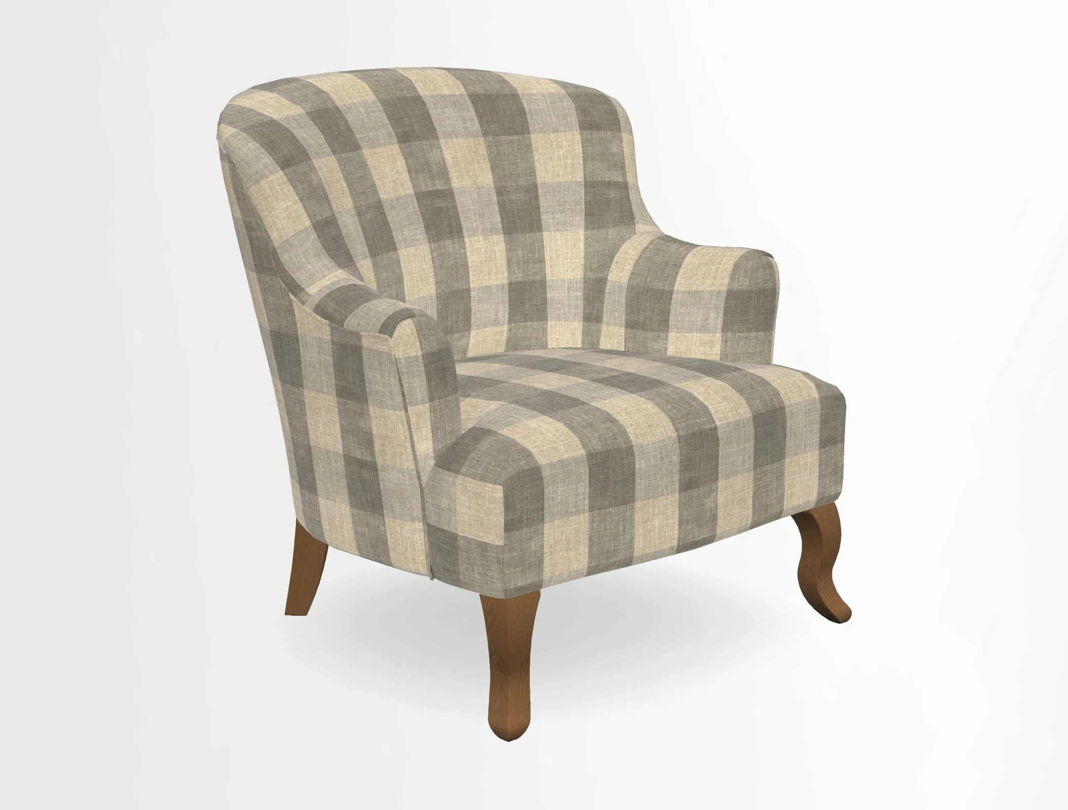Grassington Chair in Floral Linen Lily Pad Vermillion