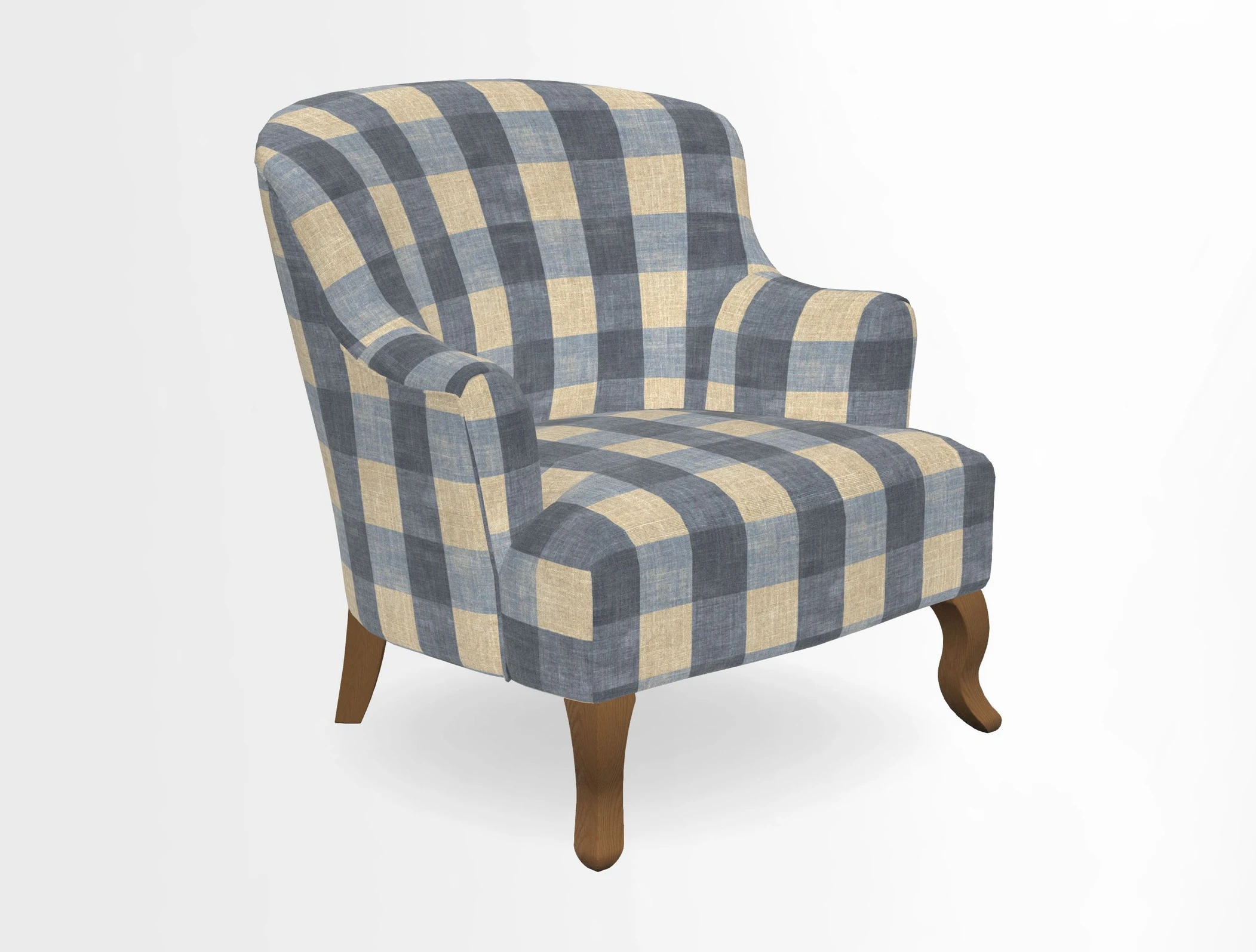Grassington Chair in Floral Linen Lily Pad Vermillion