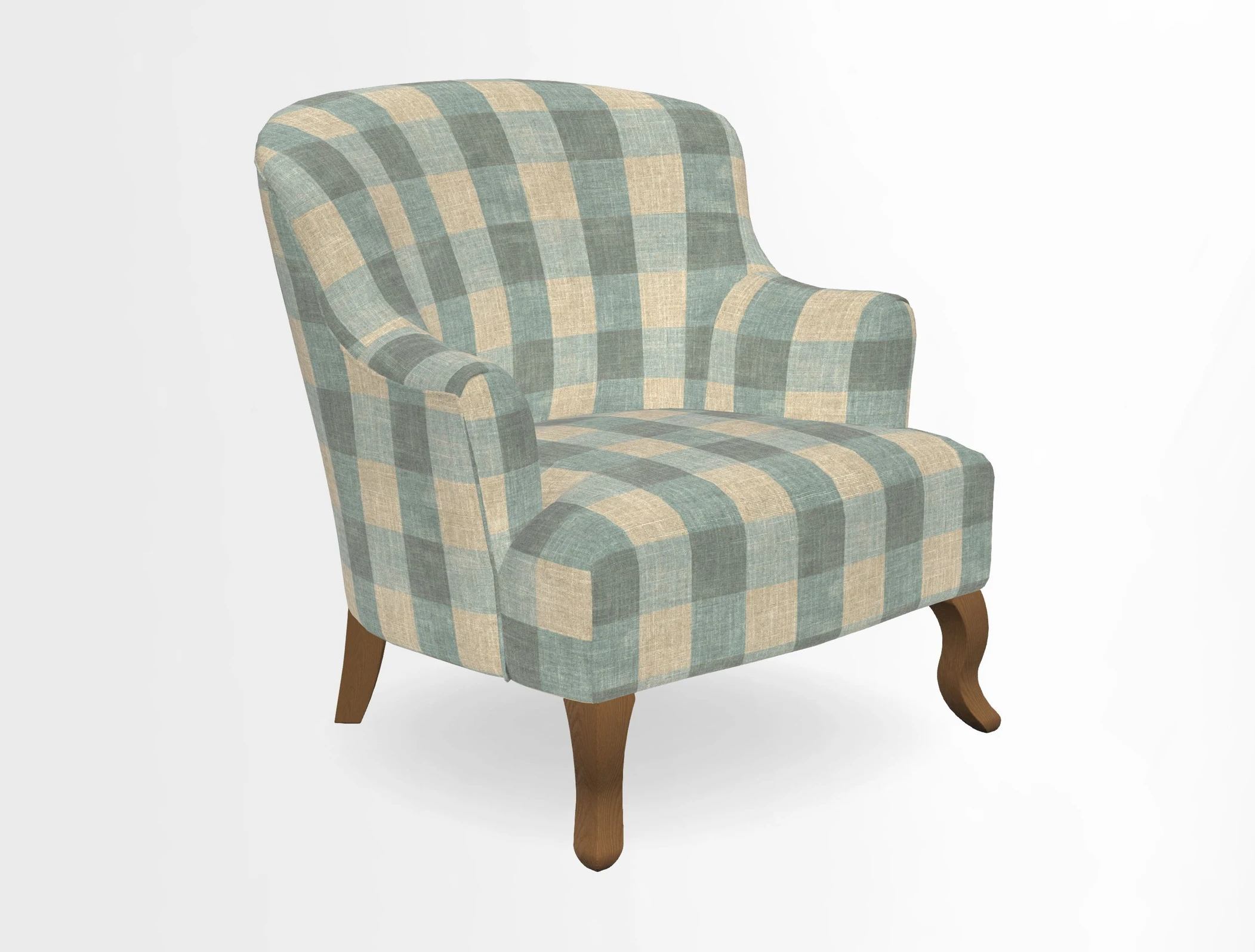 Grassington Chair in Floral Linen Lily Pad Vermillion