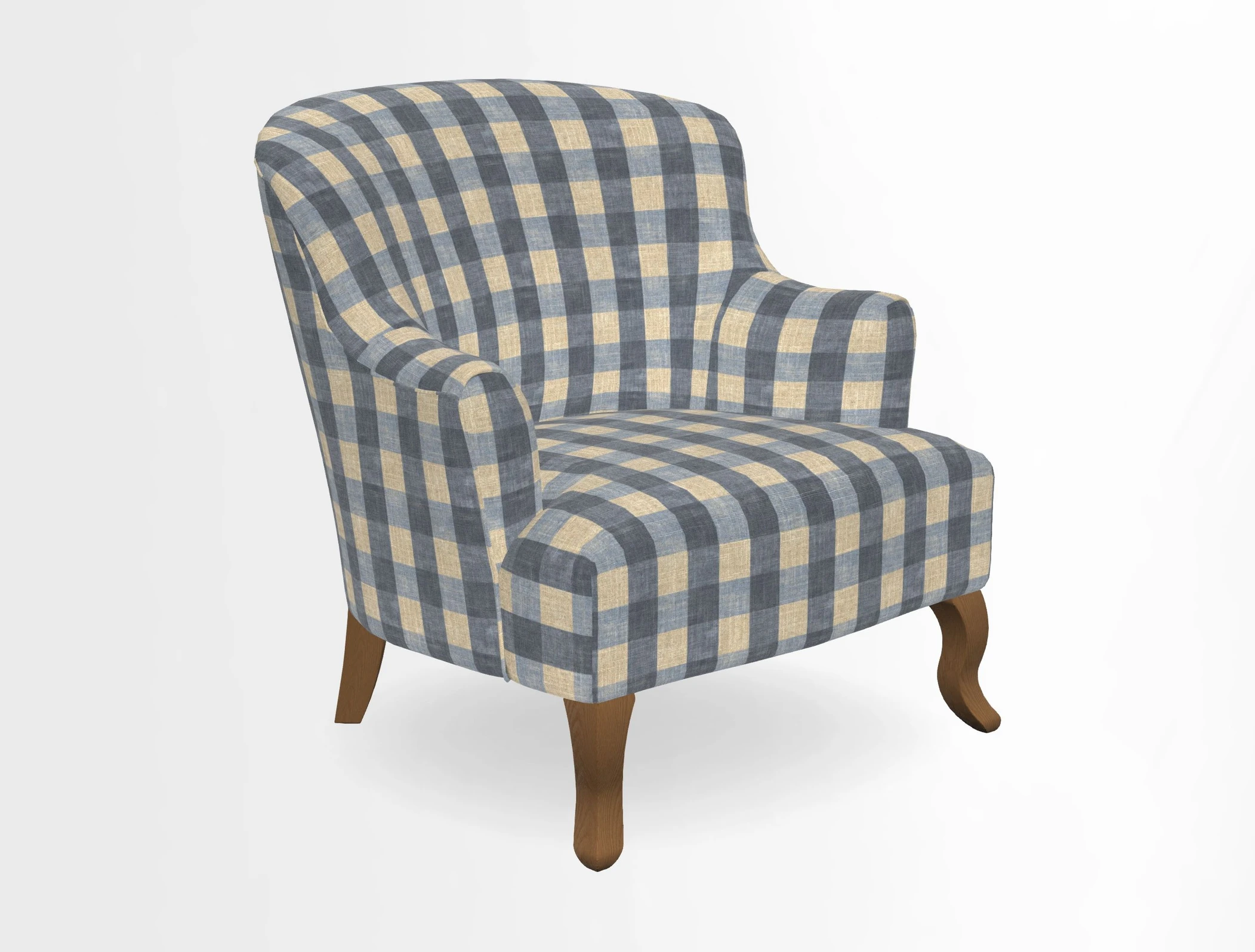 Grassington Chair in Floral Linen Lily Pad Vermillion
