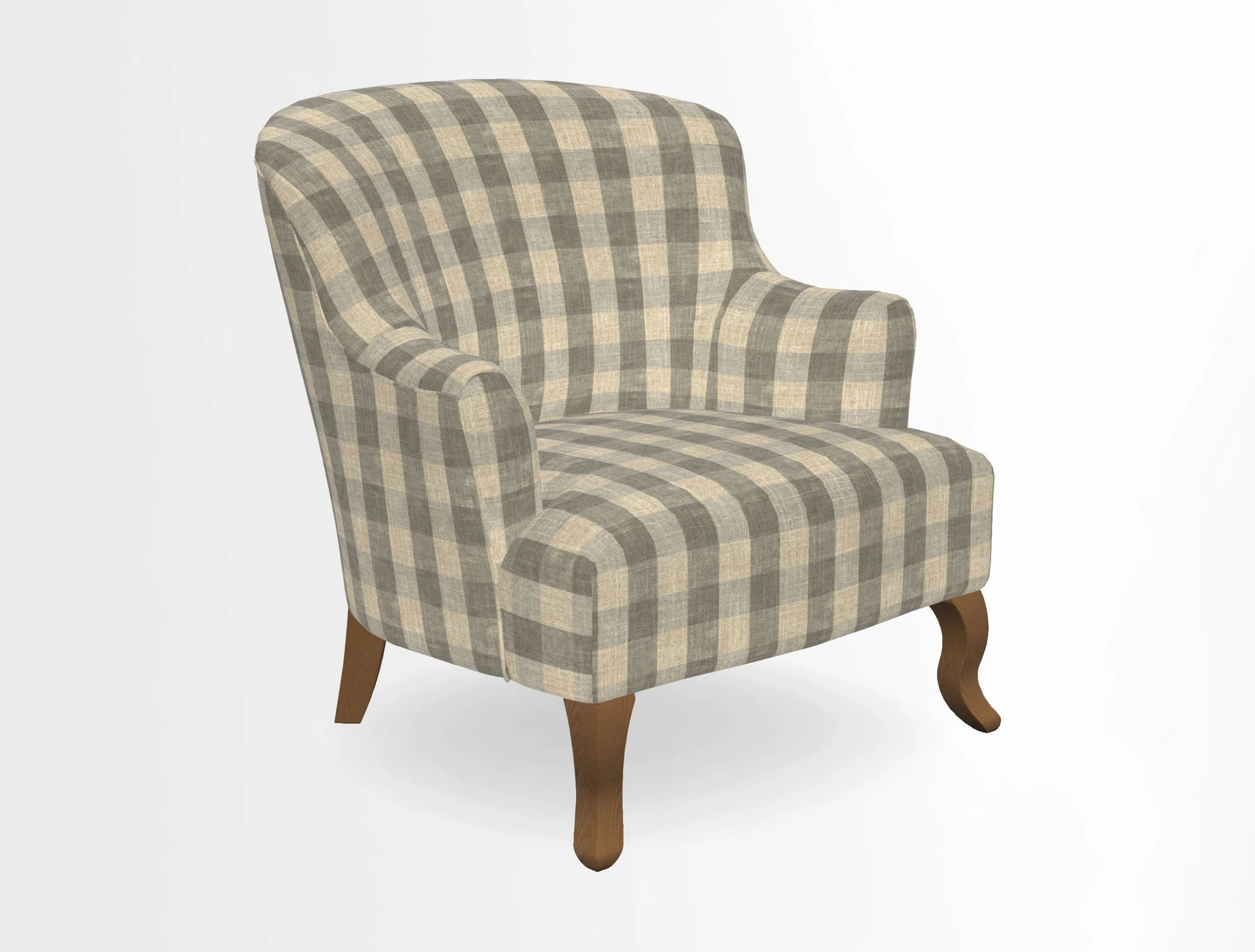 Grassington Chair in Floral Linen Lily Pad Vermillion