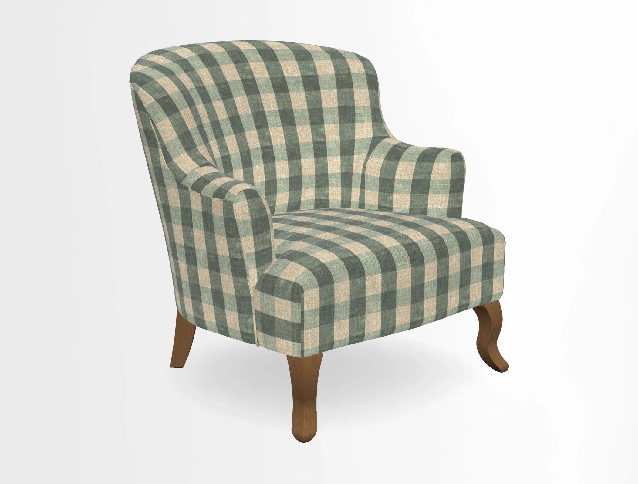 Grassington Chair in Floral Linen Lily Pad Vermillion