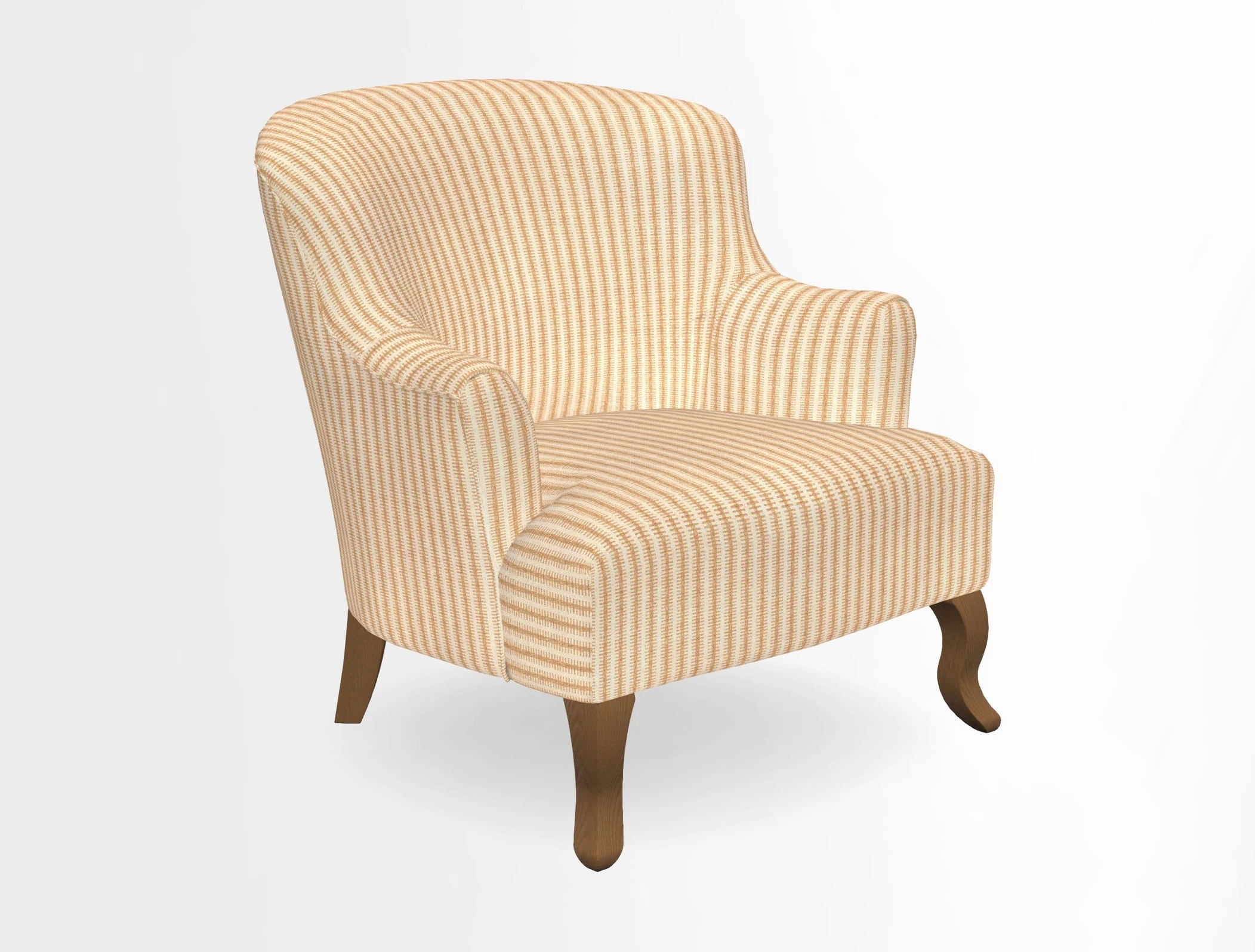 Grassington Chair in Floral Linen Lily Pad Vermillion