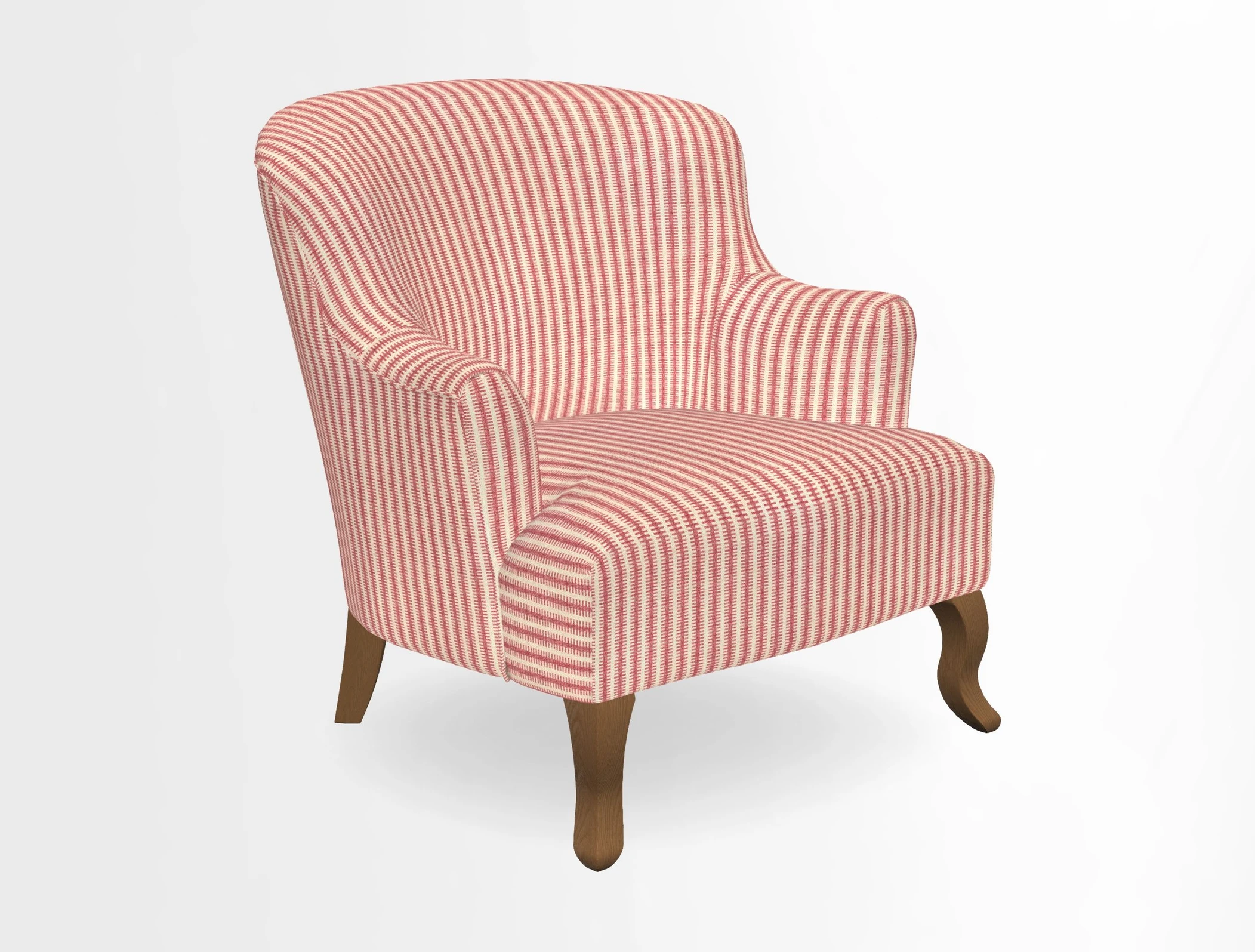 Grassington Chair in Floral Linen Lily Pad Vermillion