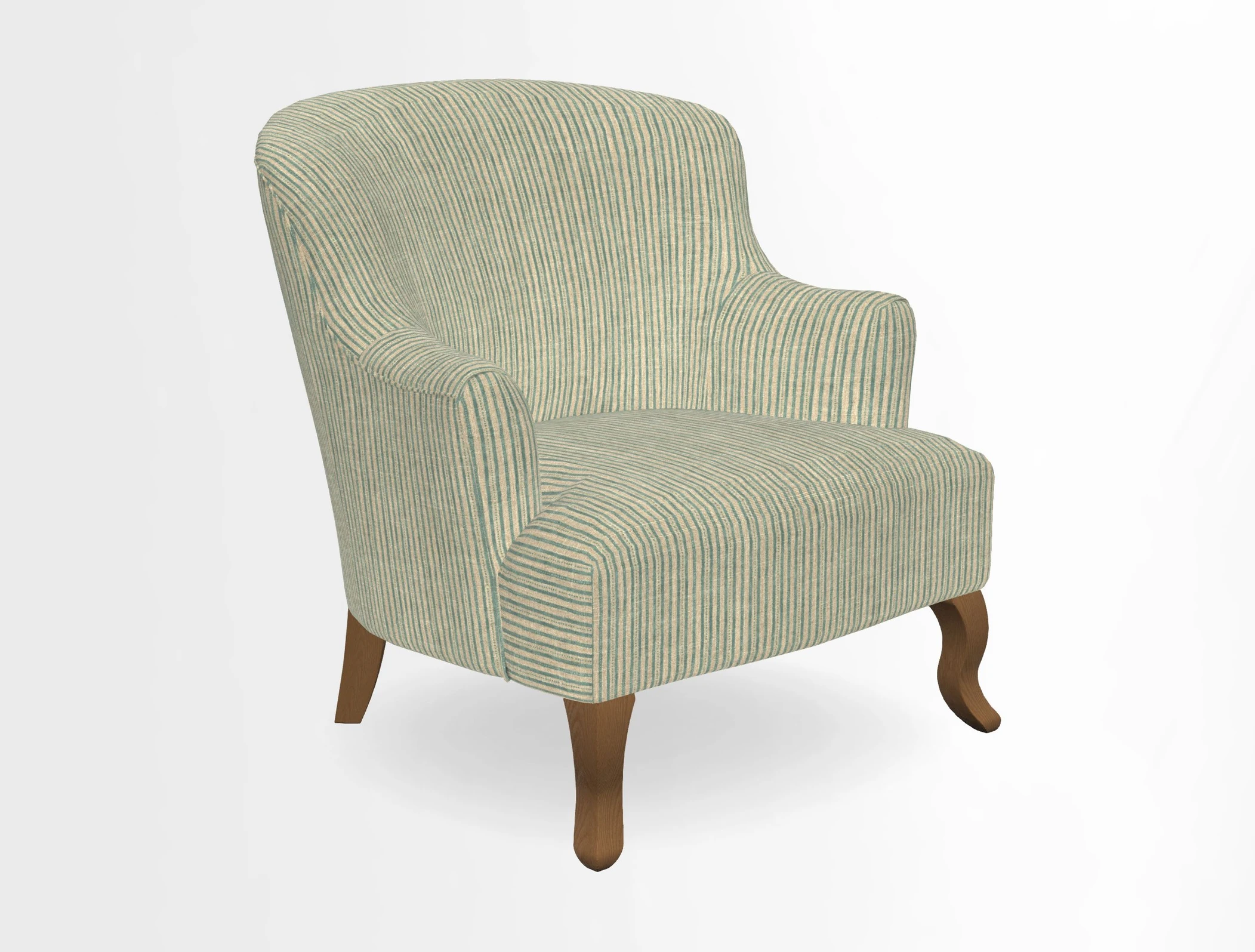 Grassington Chair in Floral Linen Lily Pad Vermillion