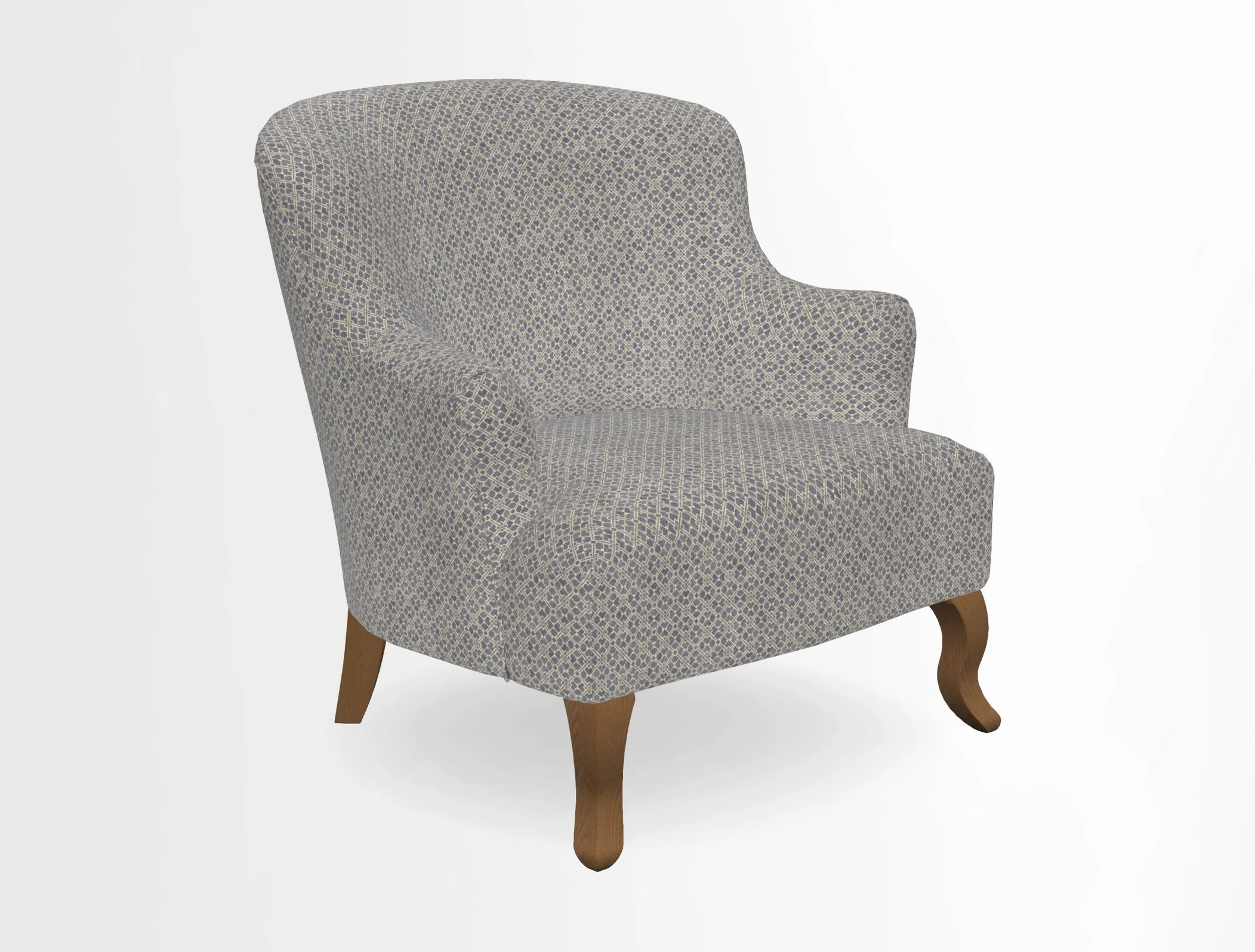 Grassington Chair in Floral Linen Lily Pad Vermillion