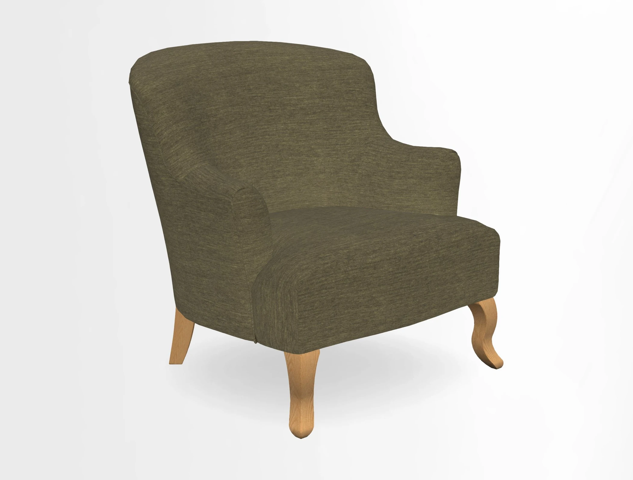 Grassington Chair in Floral Linen Lily Pad Vermillion