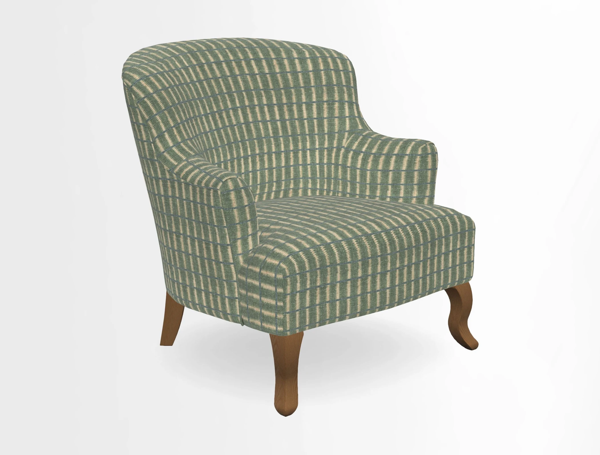 Grassington Chair in Floral Linen Lily Pad Vermillion