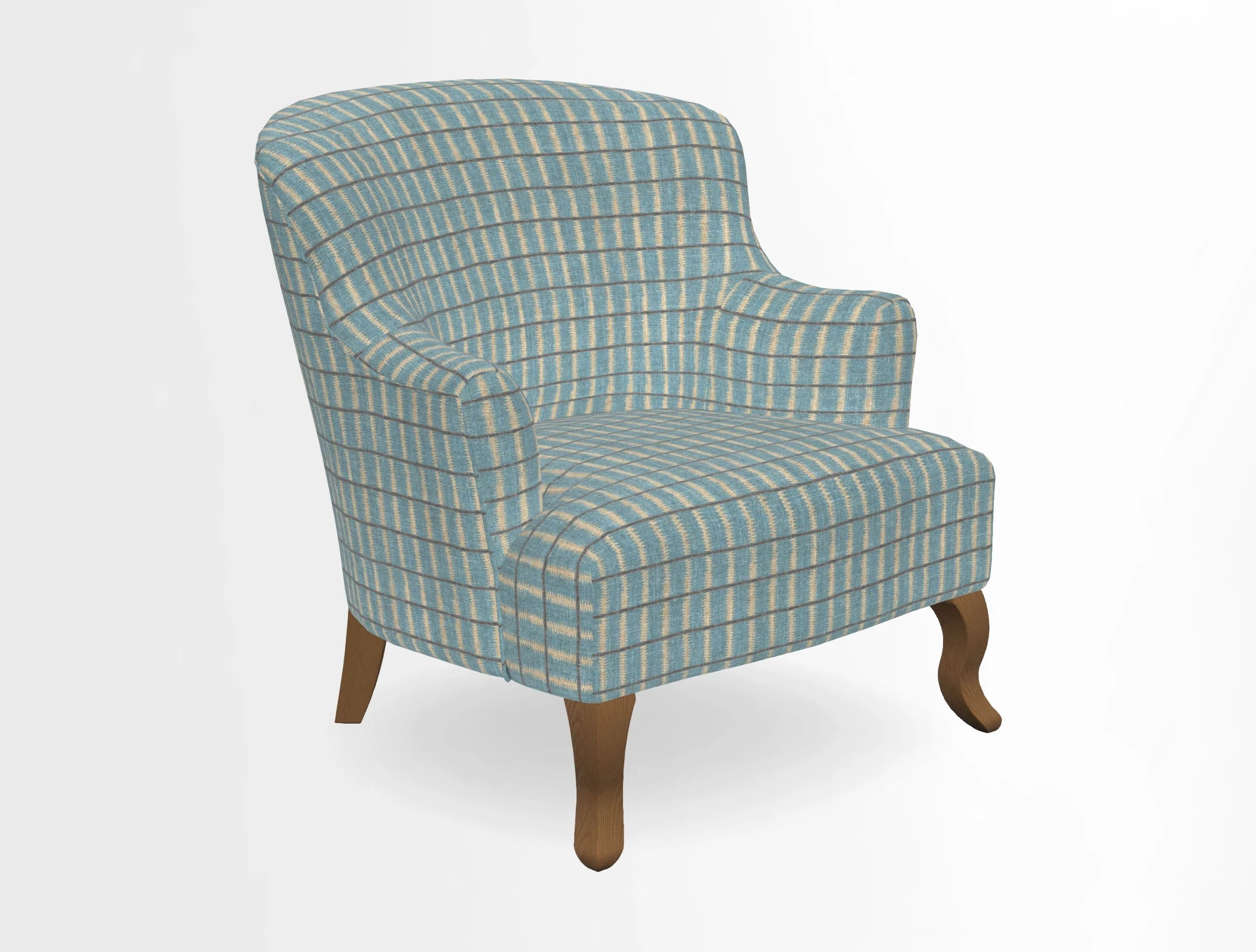 Grassington Chair in Floral Linen Lily Pad Vermillion