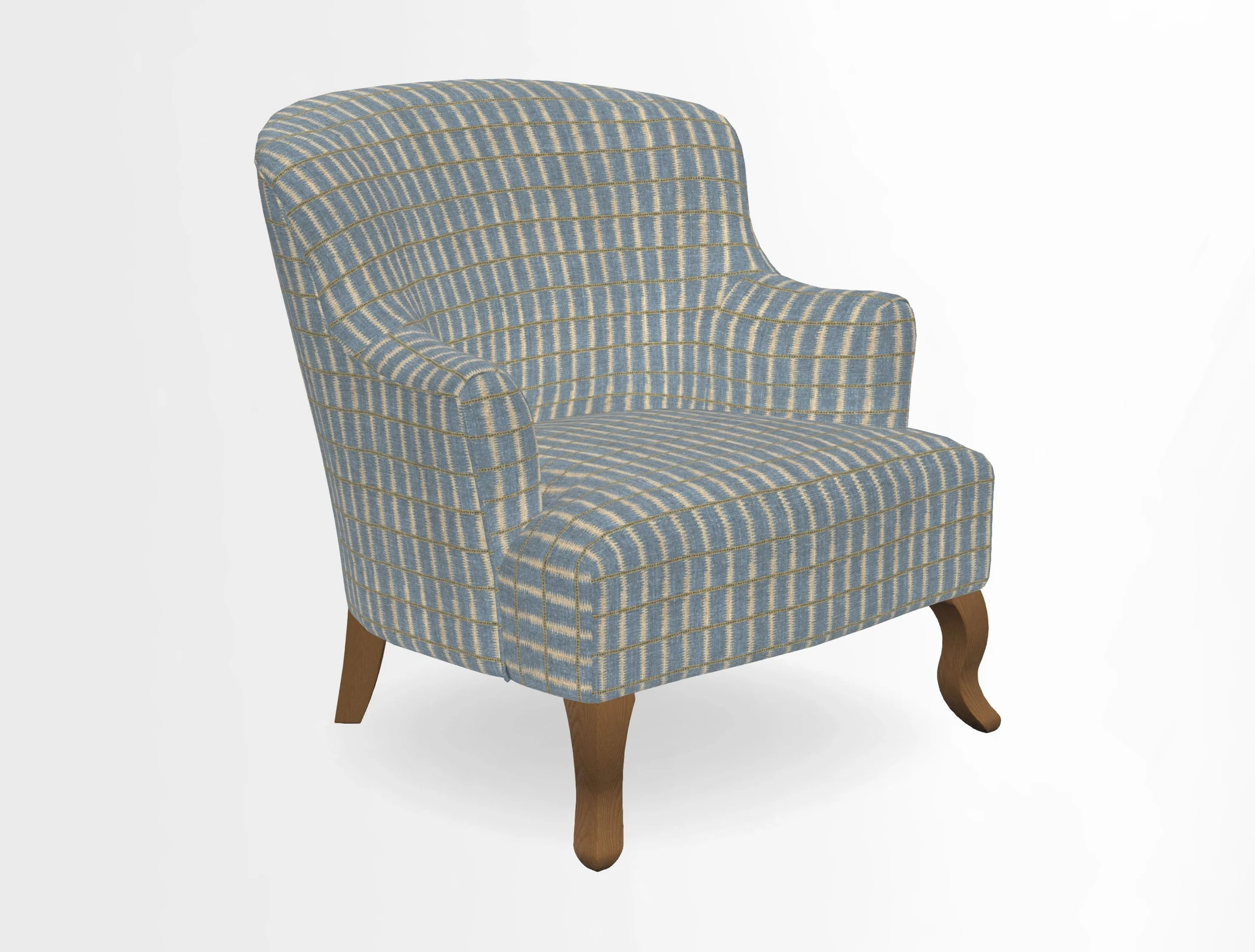 Grassington Chair in Floral Linen Lily Pad Vermillion