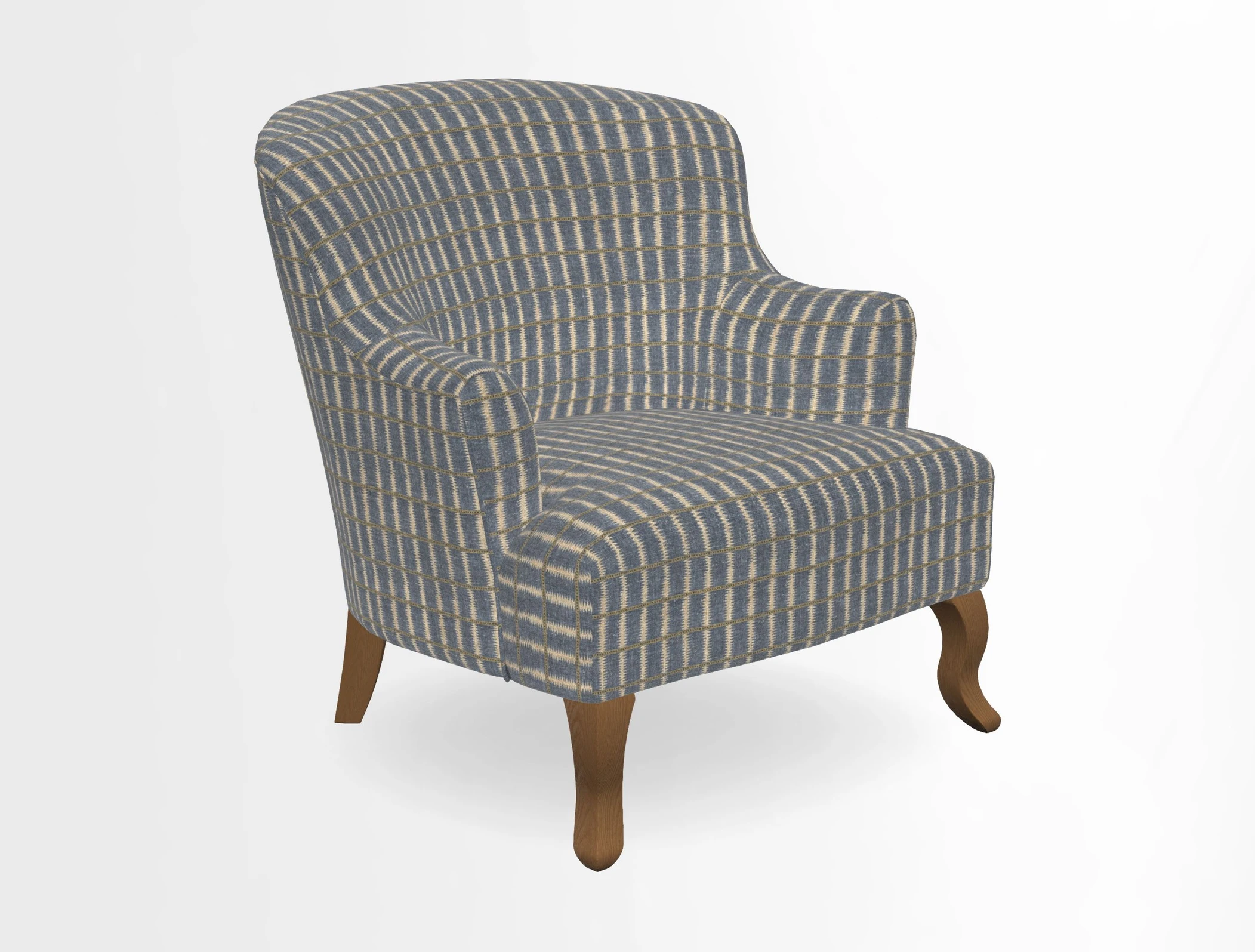 Grassington Chair in Floral Linen Lily Pad Vermillion