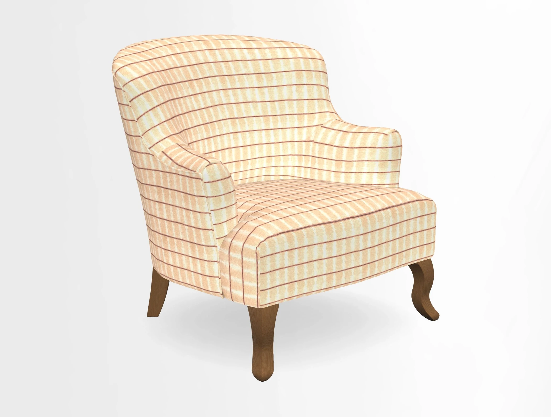 Grassington Chair in Floral Linen Lily Pad Vermillion