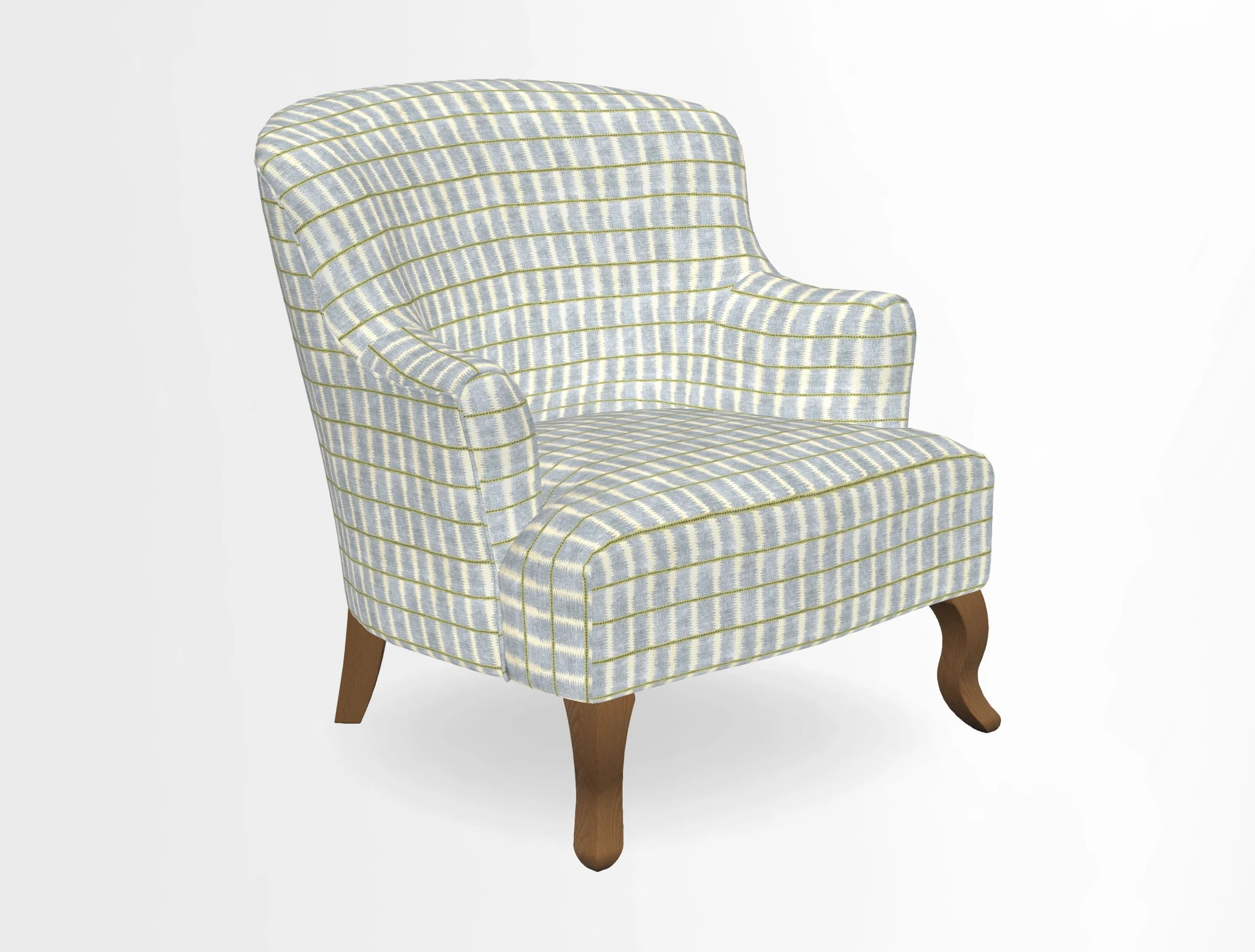 Grassington Chair in Floral Linen Lily Pad Vermillion