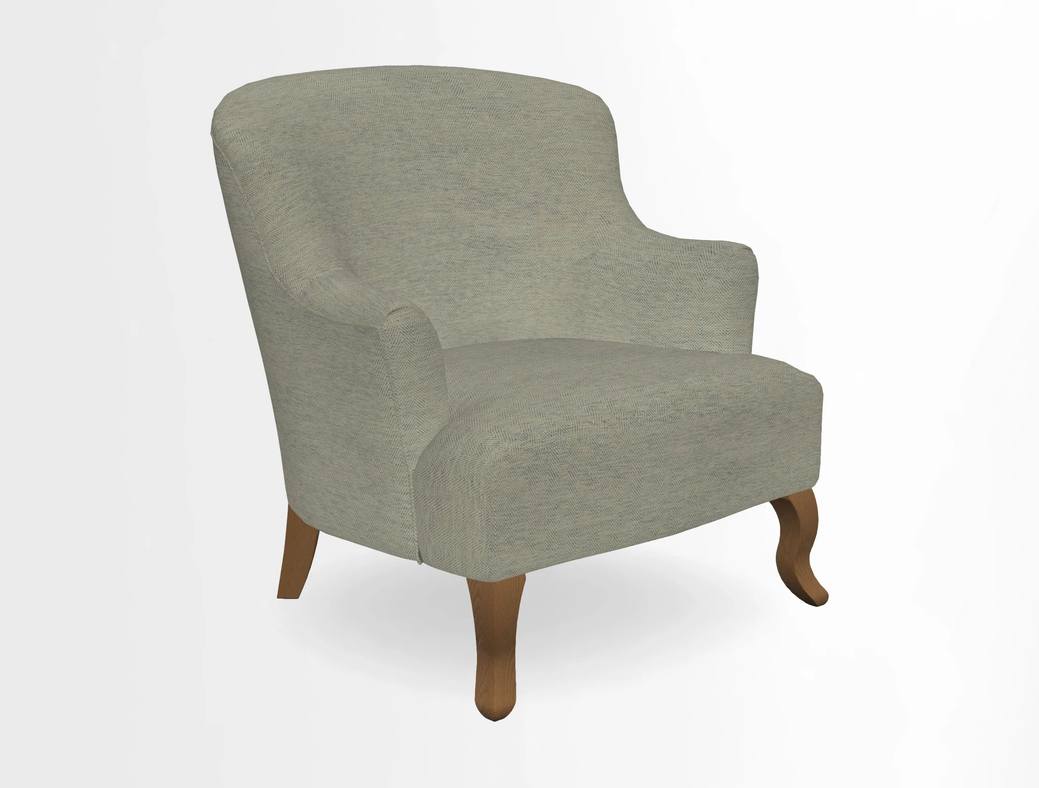 Grassington Chair in Floral Linen Lily Pad Vermillion