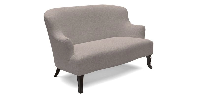 Grassington 3 Seater Sofa in RHS Botanicals on Velvet Ferns Toile Olive with scatter in Almost Plain Velvet Harvest