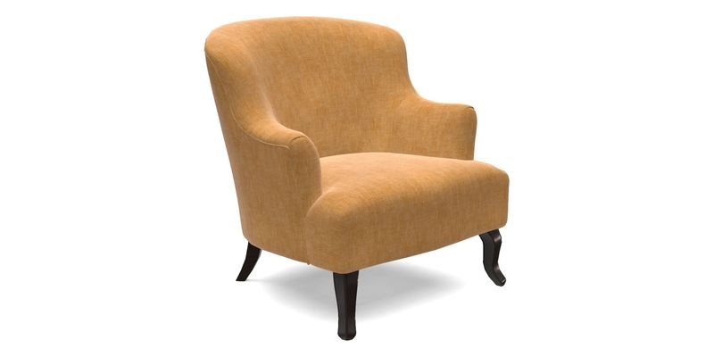 Grassington Chair in Floral Linen Lily Pad Vermillion