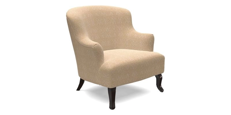 Grassington Chair in Floral Linen Lily Pad Vermillion