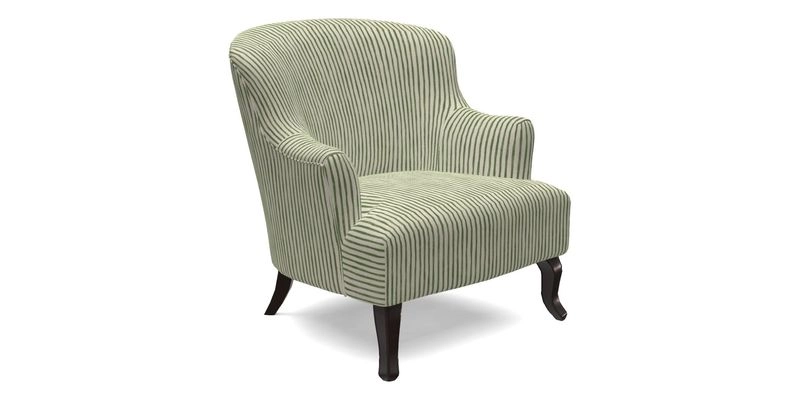 Grassington Chair in Floral Linen Lily Pad Vermillion