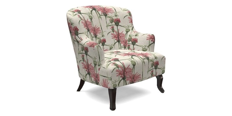 Grassington Chair in Floral Linen Lily Pad Vermillion