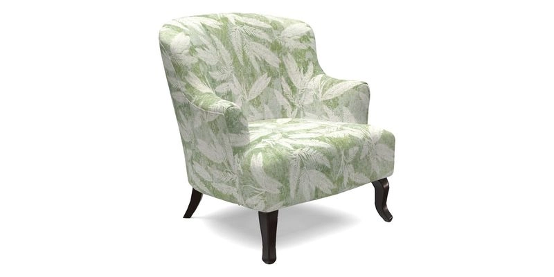 Grassington Chair in Floral Linen Lily Pad Vermillion