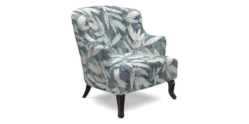 Grassington Chair in Floral Linen Lily Pad Vermillion