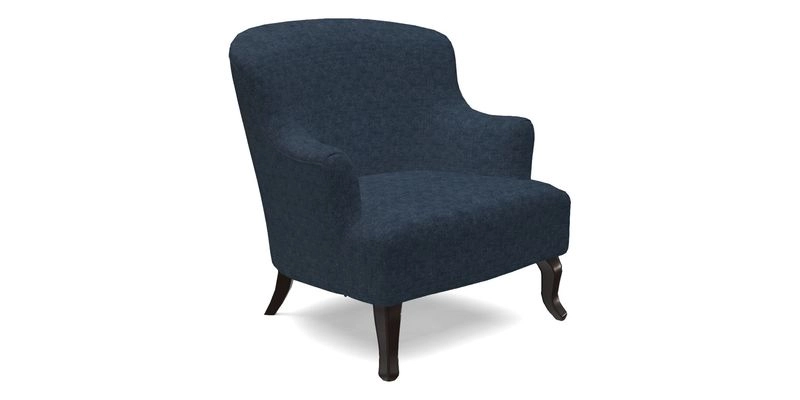 Grassington Chair in Floral Linen Lily Pad Vermillion