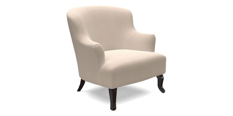 Grassington Chair in Floral Linen Lily Pad Vermillion