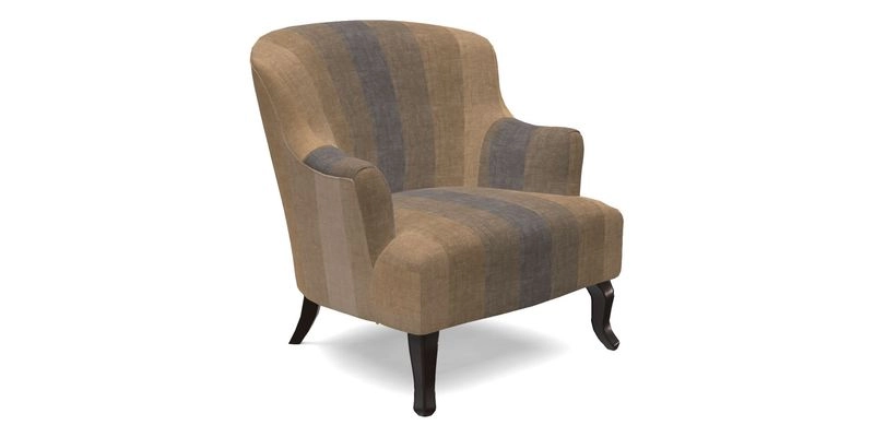 Grassington Chair in Floral Linen Lily Pad Vermillion