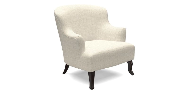 Grassington Chair in Floral Linen Lily Pad Vermillion