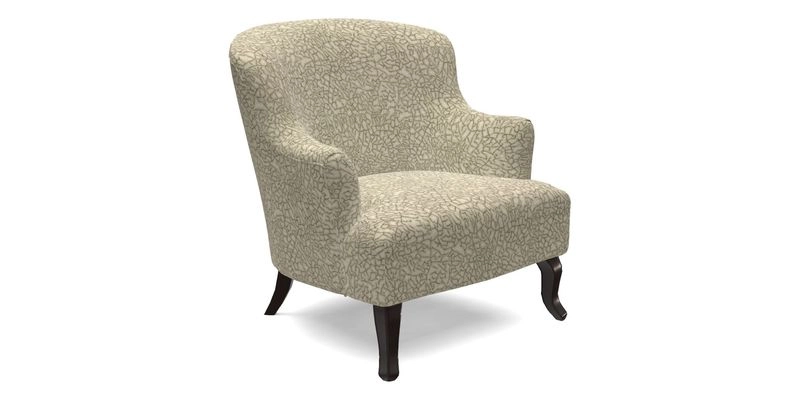 Grassington Chair in Floral Linen Lily Pad Vermillion