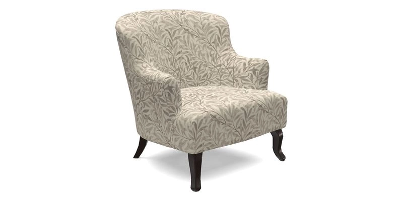 Grassington Chair in Floral Linen Lily Pad Vermillion