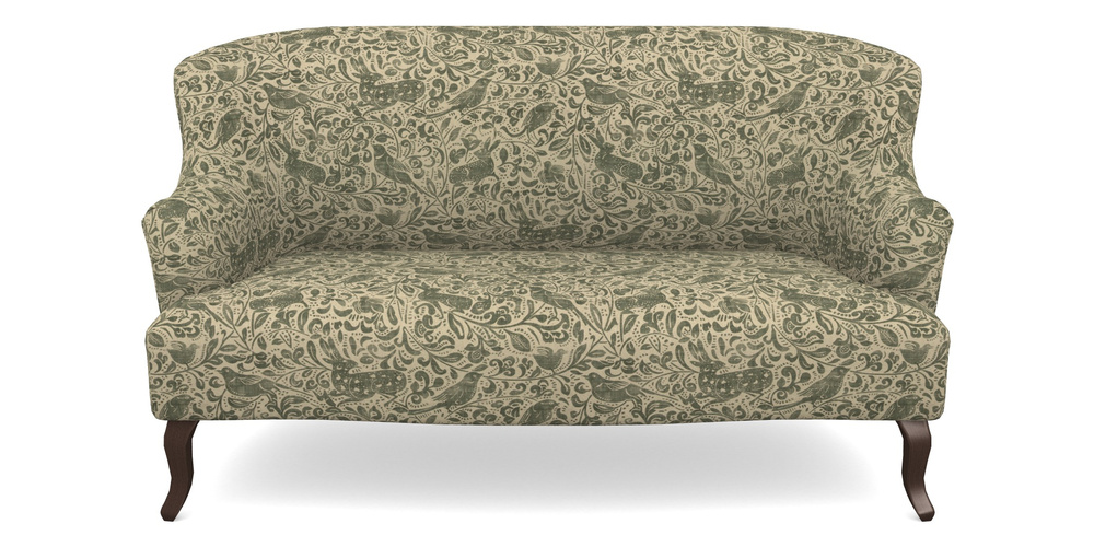 Product photograph of Grassington 2 5 Seater Sofa In V A Drawn From Nature - Bird And Rabbit - Dark Green from Sofas and Stuff Limited