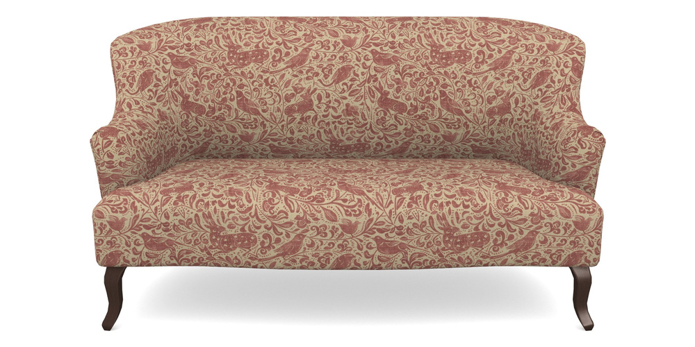 Product photograph of Grassington 2 5 Seater Sofa In V A Drawn From Nature - Bird And Rabbit - Red from Sofas and Stuff Limited