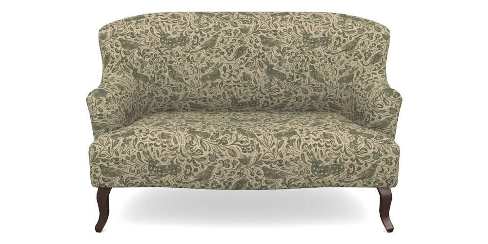 Product photograph of Grassington 2 Seater Sofa In V A Drawn From Nature - Bird And Rabbit - Dark Green from Sofas and Stuff Limited