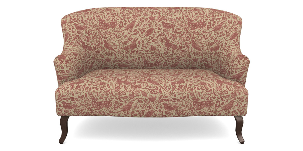 Product photograph of Grassington 2 Seater Sofa In V A Drawn From Nature - Bird And Rabbit - Red from Sofas and Stuff Limited