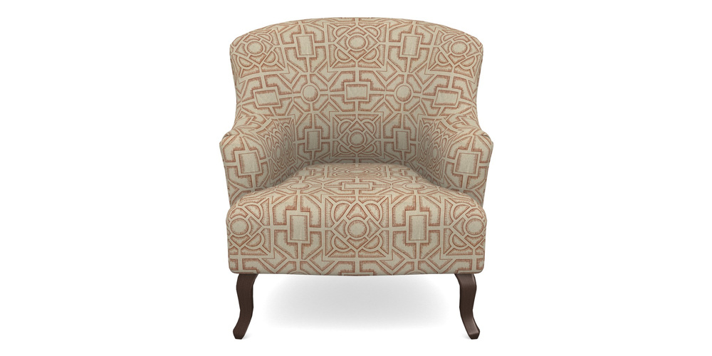 Product photograph of Grassington Chair In Rhs Collection - Large Knot Garden Linen - Terracotta from Sofas and Stuff Limited